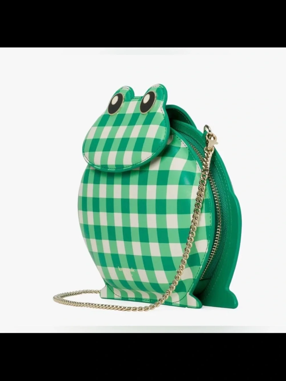 kate spade hoppkins frog crossbody novelty frog gingham purse